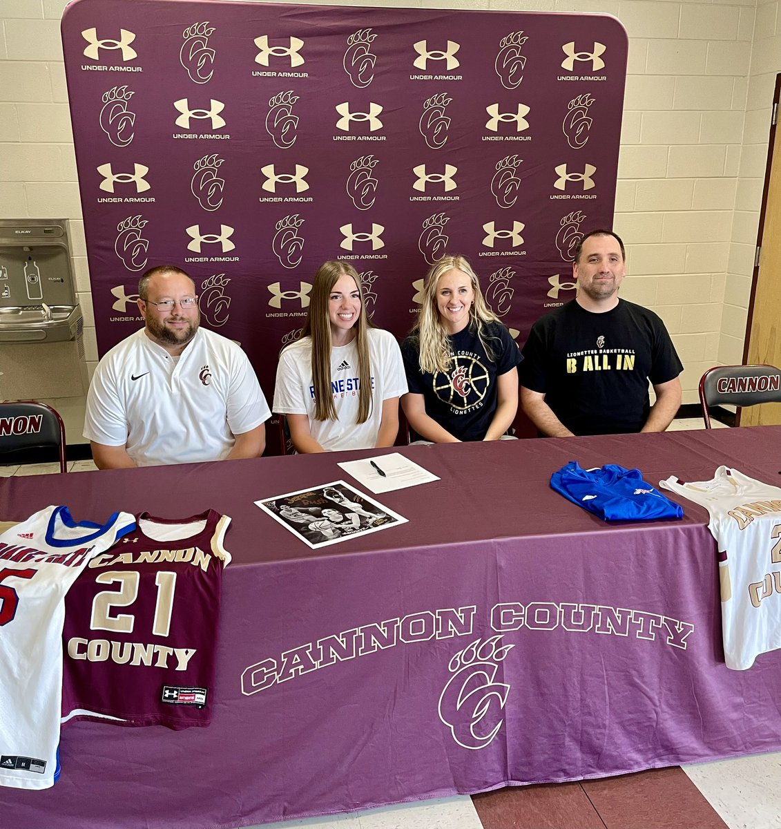 Congratulations to <a href="/JennaBush6404/">Jenna Bush</a> on her signing to play basketball at Roane State. 
So proud!