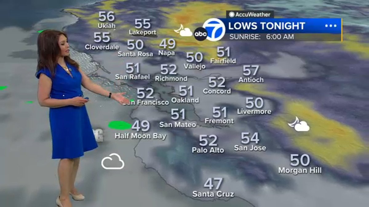 Onshore winds will push the marine layer from the coast into our inland valleys late tonight into tomorrow morning. @SandhyaABC7 has the full forecast here: abc7ne.ws/3mHjHkM