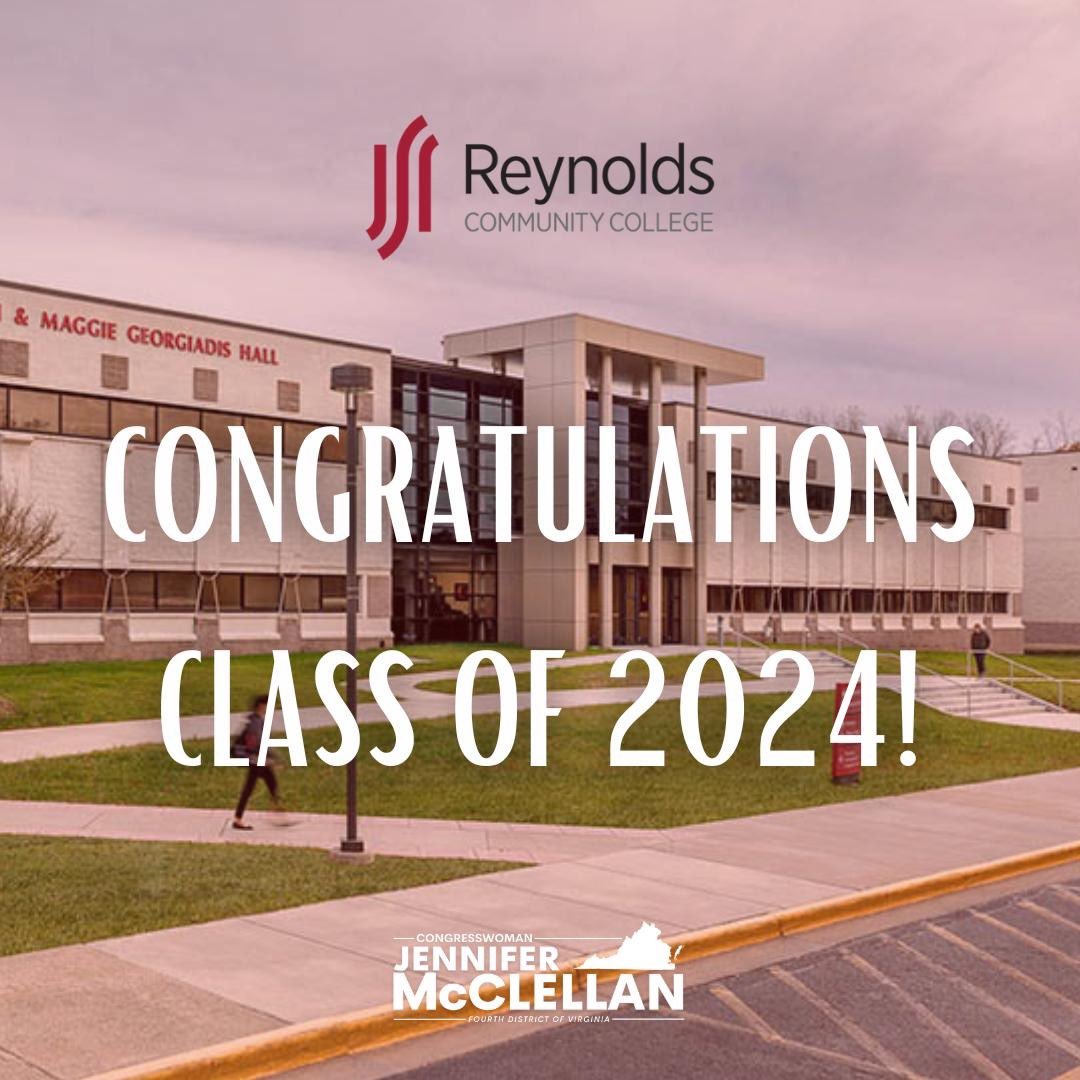 Congratulations @ReynoldsCollege class of 2024! #ReynoldsRedHawks #ReynoldsCommunityCollege