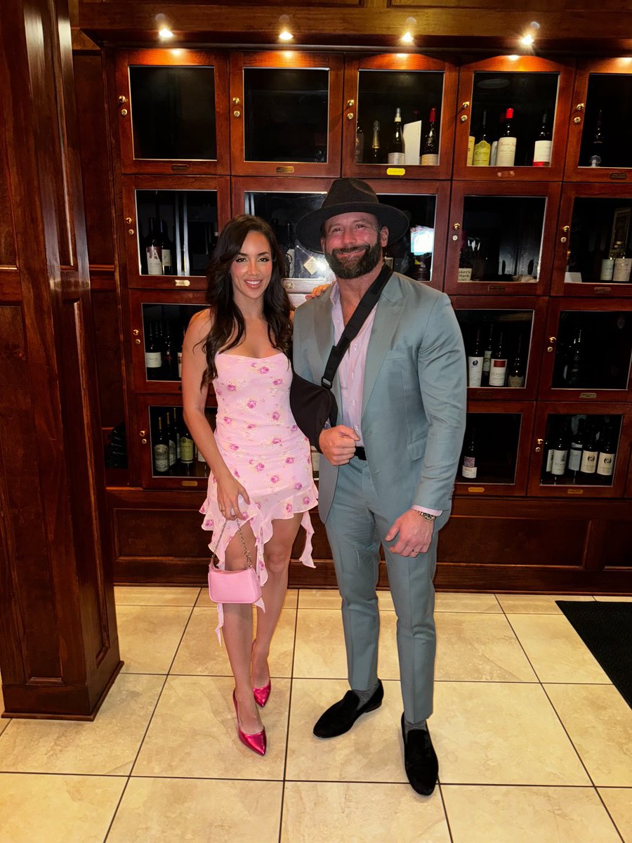 Thanks everybody for the birthday wishes! Spending my birthday with my beautiful wife @ImChelseaGreen at my favorite restaurant in Orlando, @Christners! She’s gonna have to cut my steak…and my giant fucking lobster tail!