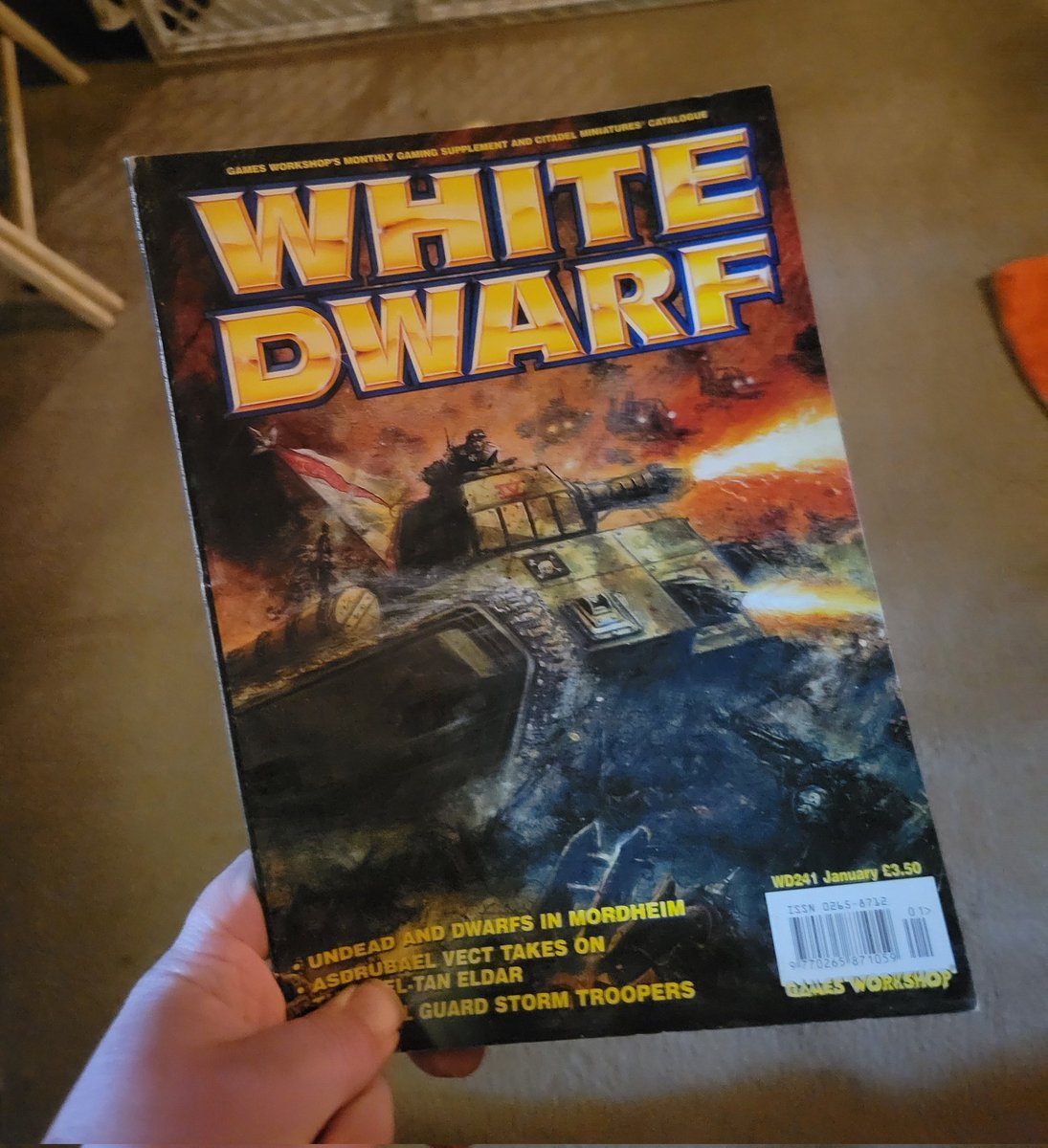 Found it!!! I had to dig through three of my archive boxes, but I located White Dwarf #241. So, the next retrospective is a go 👍 

#Warhammer #whitedwarf #warhammer40k #oldhammer #archive #warhammercommunity