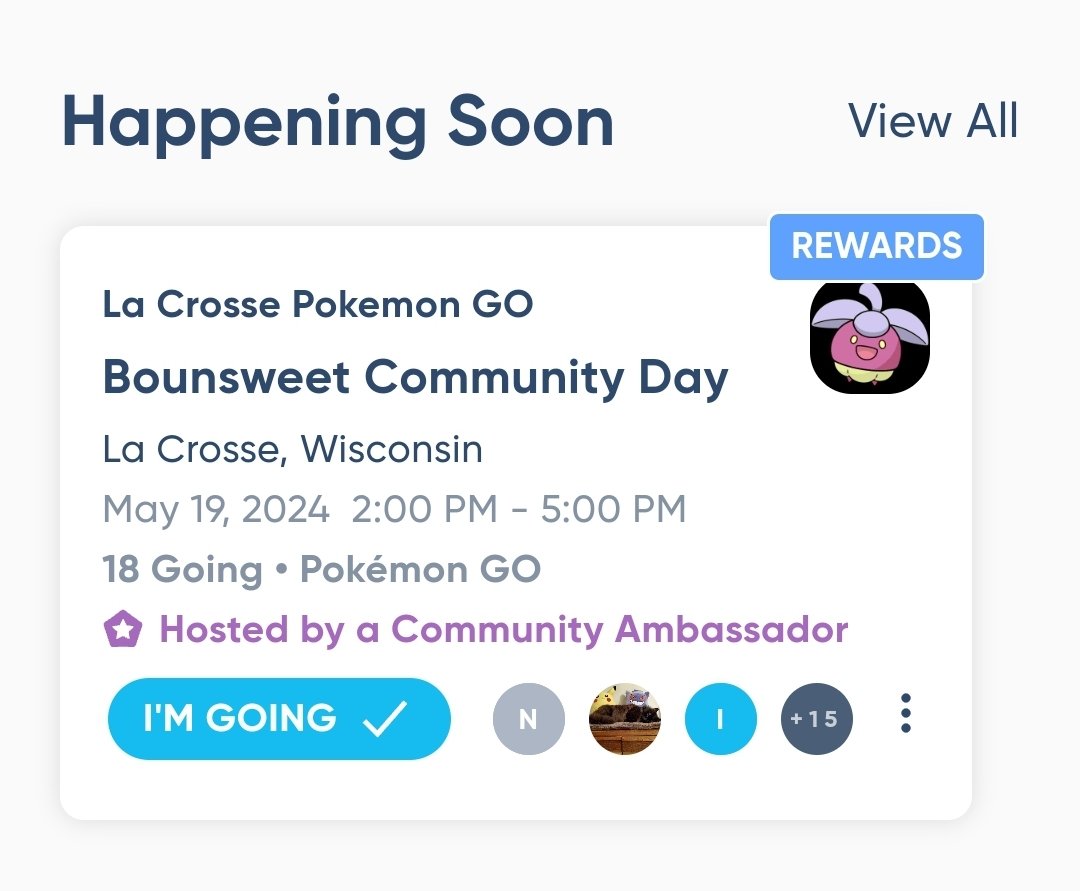 Join us at Riverside Park on Sunday for Bounsweet Community Day! Don't forget to check in to our Campfire meetup for a free Special Research ticket 🎟