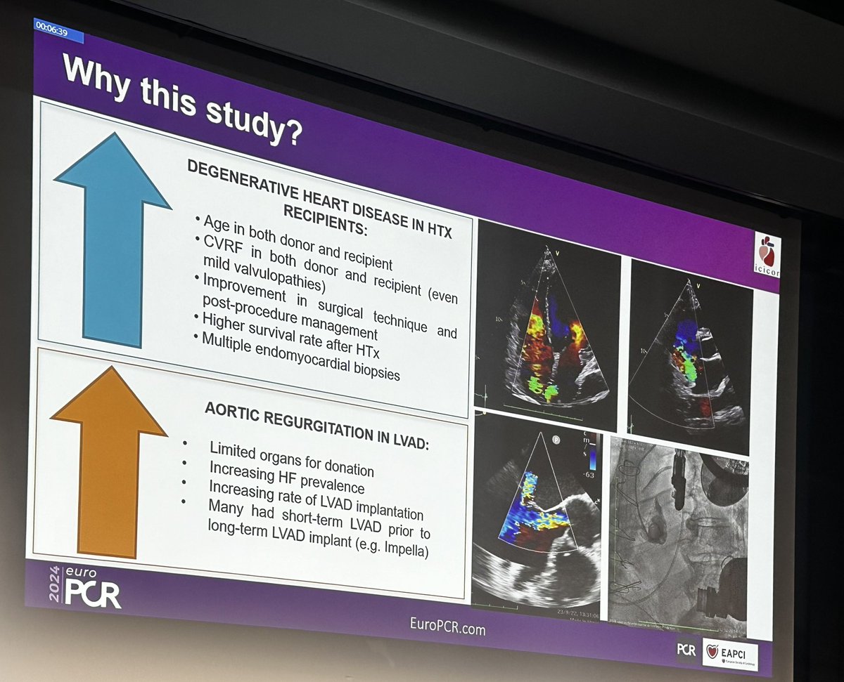 We’re back at #EuroPCR2024 !! Proud to present the results of the TRANSPER Registry on behalf of all the HTx centres in Spain. First data on structural transcatheter procedures in HTx and LVAD patients. @ignamatsant @PCRonline @shci_sec @MG_Crespo_Leiro @CHPedroLi @MPAOSS