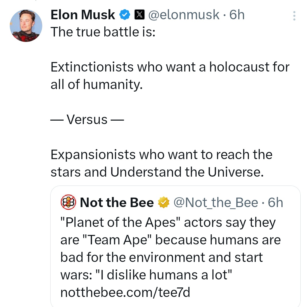 I can't decide whether Elon Musk a) is very mad b) is very bad c) has done far too much ketamine Thoughts?