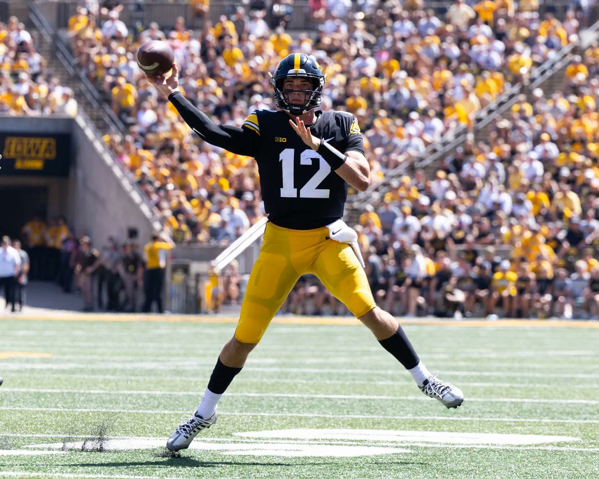 A TRUE QB BATTLE IN THE WORKS? #Iowa #Hawkeyes LIVE at 530pm ET / 430pm CT with Cory Brada @FromTheHawkeye youtube.com/@IowaVOCFB
