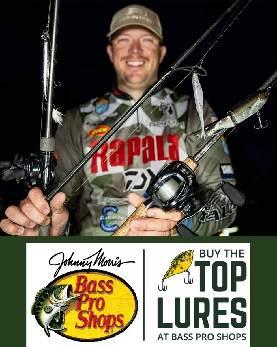 See the lures used by the top anglers at the Minn Kota Bassmaster Elite at Lake Murray! 🎣 Before hitting the water this weekend, stop by your local  @BassProShops to pickup the top performing lures, guaranteeing a big bite! 

#bass #bassmaster #TopLures #bassproshops #bps…