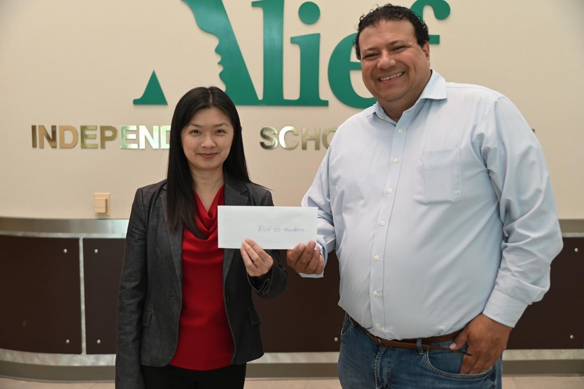 Huge shout out to Arcadis for their incredible support of the Alief ISD Education Foundation! Your generosity is helping us build a brighter future for our future. #WeAreAlief
