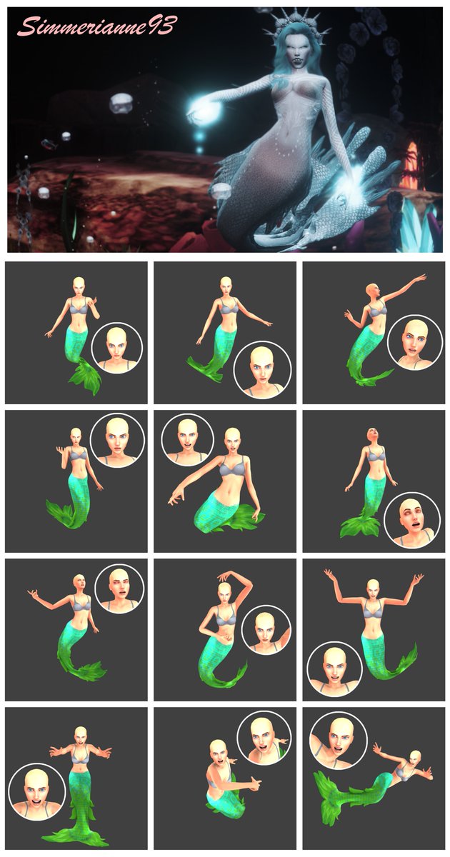 MERMAY GIFT!!!! Some poses for a mermaid or a mermen doing some watery magic 🧜‍♀️ Hope you enjoy them!! [FREE FOR EVERYONE NOW] As always, you know where to find them...

♾ in my profile...