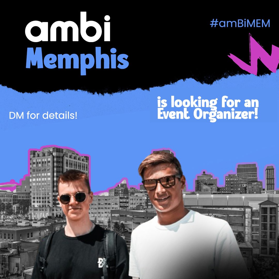 Howdy, Memphis! 🤠 We’re looking to wrangle up some volunteers to make more local get togethers! Message us to learn more and get involved. 😎 #amBiMEM