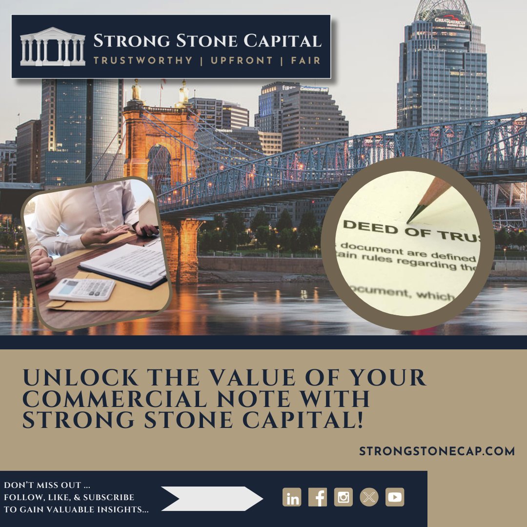 StrongStone_Cap's tweet image. Strong Stone Capital buys commercial notes too!

Whether you&apos;re holding a commercial mortgage note or a residential one, we&apos;re here to help you turn it into cash 💰.
#CommercialNotes 
#CashOut
#StrongStoneCapital 
#NoteBuyer