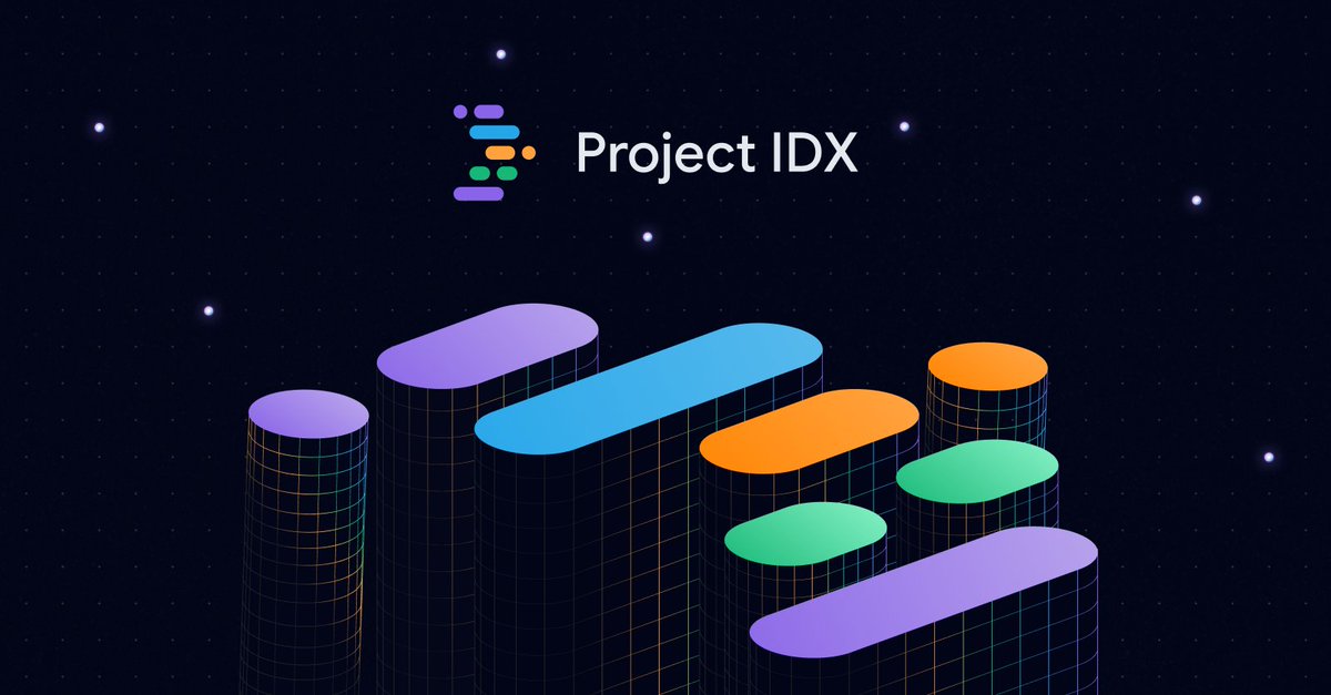 🚀 We've removed the waitlist for Project IDX! Start building today. ➡️ goo.gle/4bfVYvL Dive in to the updates announced at #GoogleIO: 🌟 Improved AI assistance from Gemini 🌟 Seamless integration with Google services 🌟 New templates 🌟 And more!