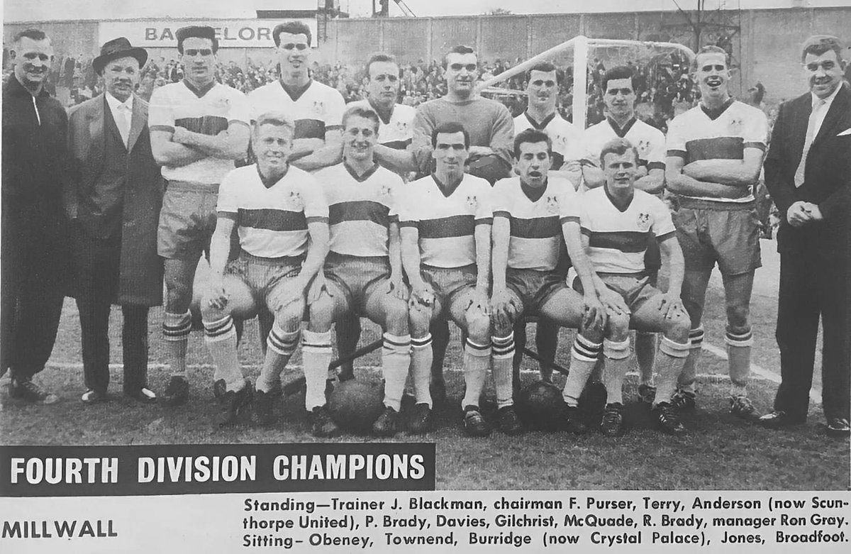 Div 4 Champions Millwall 1961/62
