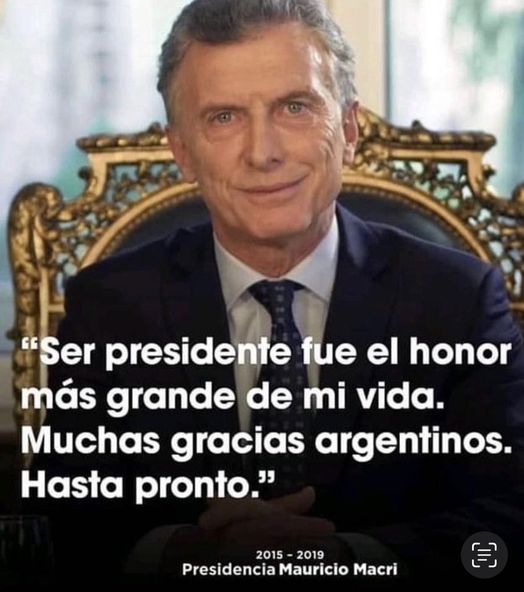 Mauricio Macri fue el mejor presidente que tuvimos y tendremos. Nadie está a su altura. ⁦@mauriciomacri⁩