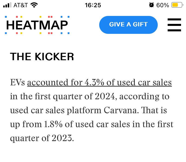But I was told EVs are not a rapidly growing market segment