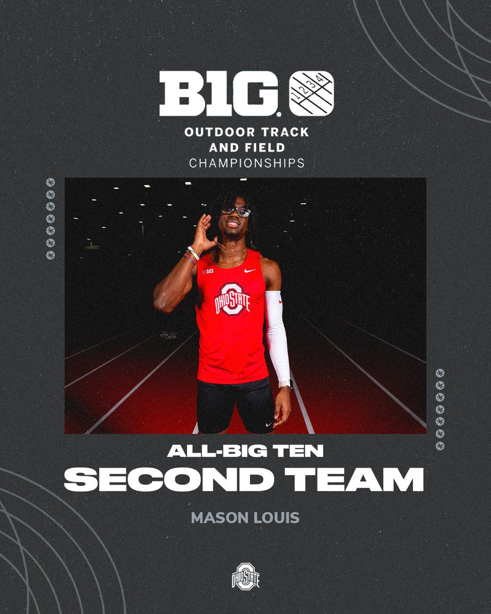Congratulations to the men's 4x400m relay squad (Noah Carmichael, Antonio Hanson, Mason Louis, Shohaan Singh) for finishing as the runner-up and earning their spots on the All-Big Ten Second Team ‼️

#GoBucks