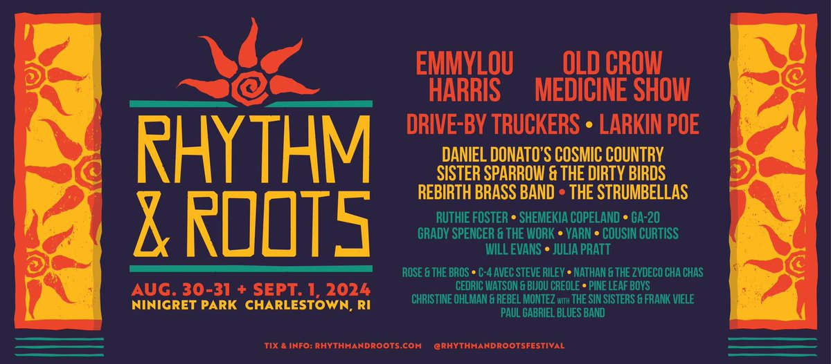 🔥🔥Tickets on sale now: Rhythmandroots.com