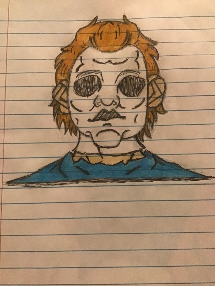 Michael Myers drawing video on my YouTube Channel: Colorful Creations @InkandPride #drawing #art #YouTubeshort