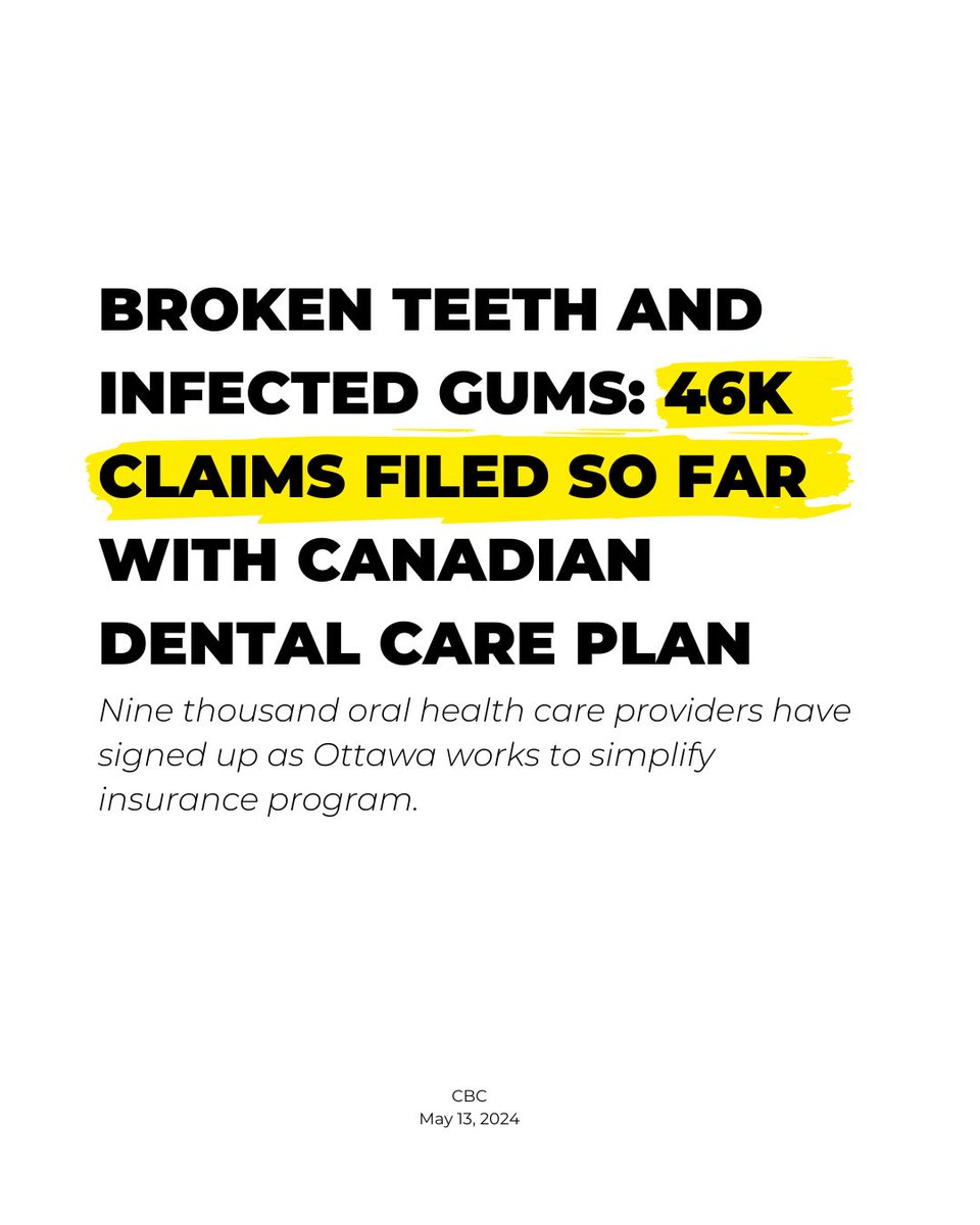 No one should be living with dental pain or worrying about how they’ll pay for the care they need.    That’s why Jagmeet Singh and the NDP delivered dental care to Canadians.    Pierre Poilievre can try to take it away all he wants – we'll fight him every step of the way.