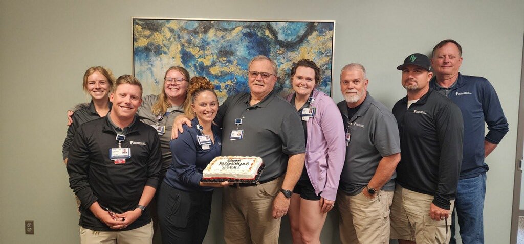 The man, the myth, the legend. Trainer John aka TJ aka John Pomatto is wrapping up his 27th year with Olathe Medical. We can’t thank him enough for his time, care and dedication to the communities he served. Happy Retirement John you will be greatly missed!
