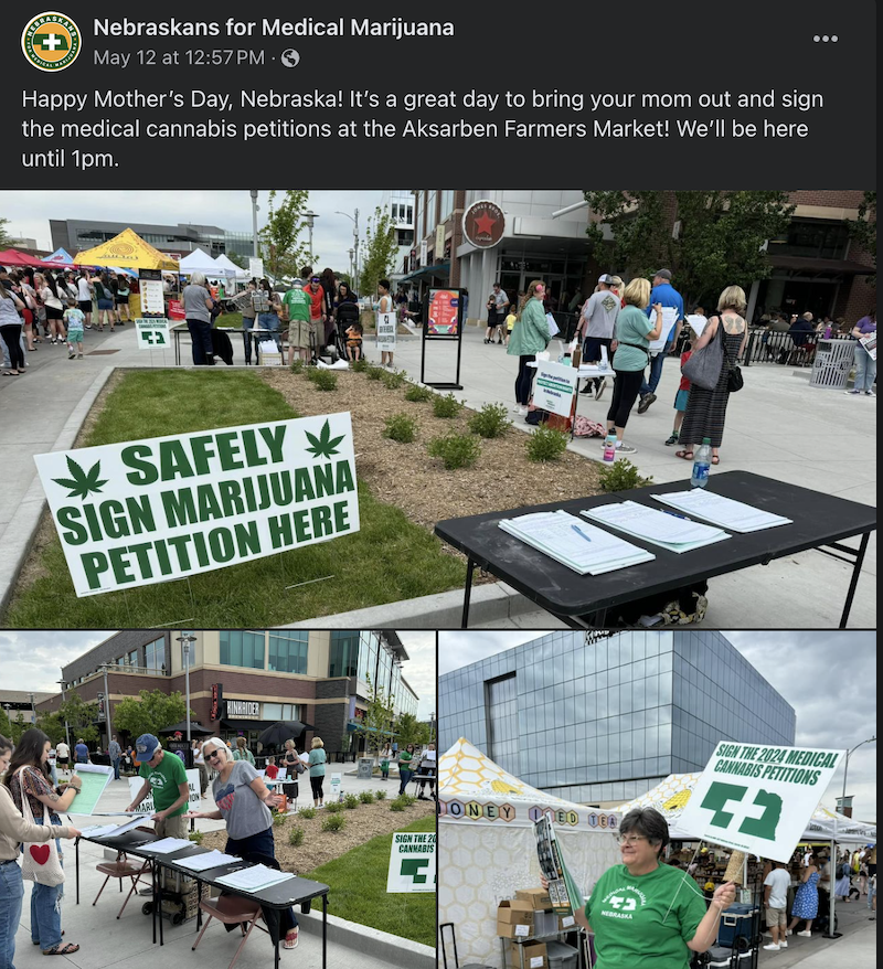 Nebraska activists say they've met a key requirement to qualify a pair of medical cannabis initiatives for the November ballot, collecting enough signatures from at least 38 of the state's 93 counties. marijuanamoment.net/nebraska-medic…