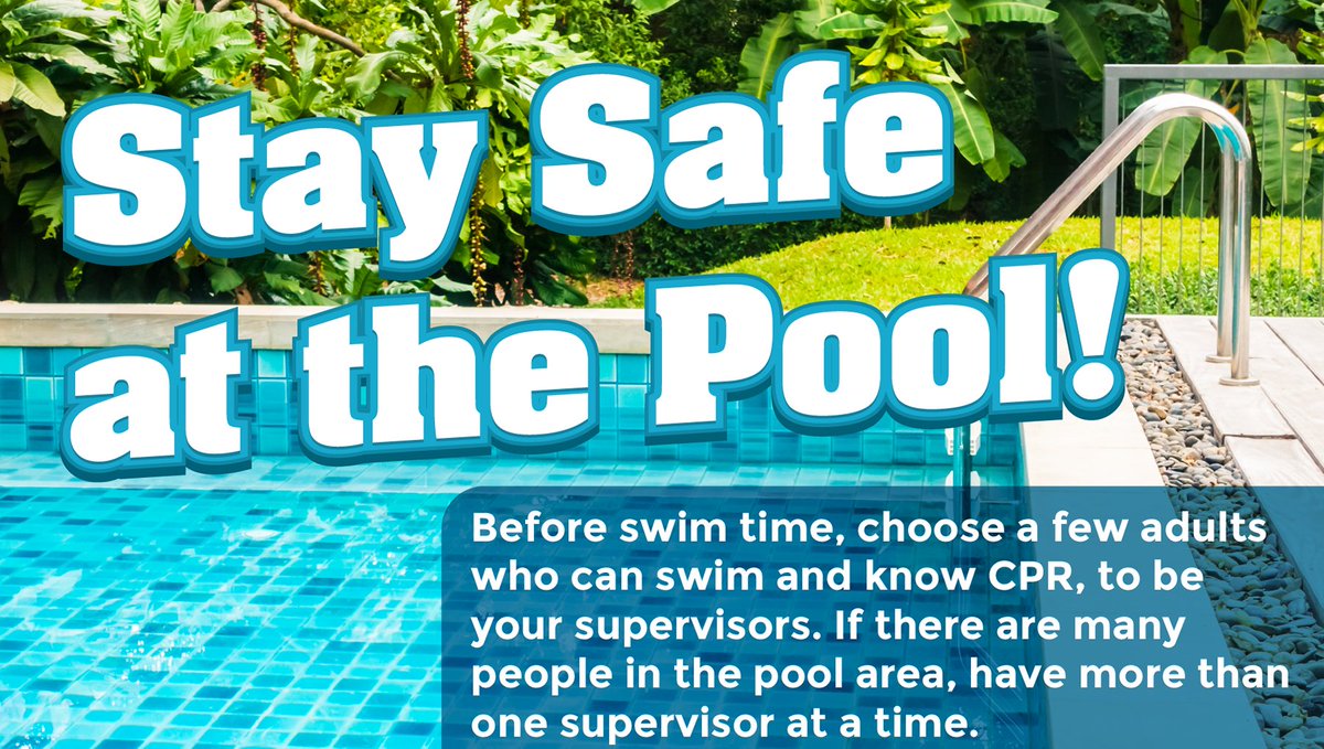 Even at a pool party- safety must come first! Follow these tips from @PhxChildrens and @SRPconnect ow.ly/n66I50RGlh1 #NationalWaterSafetyMonth