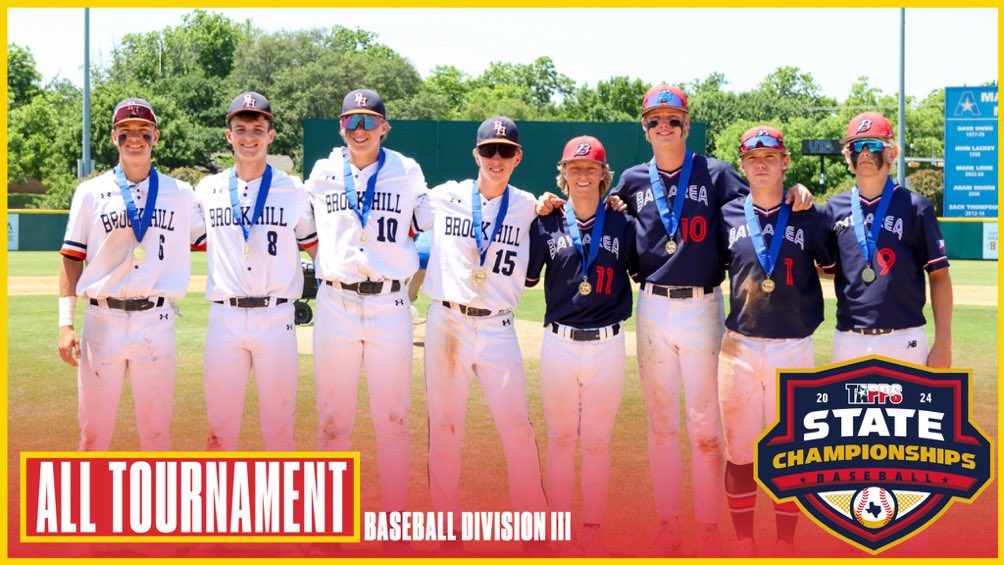 🚨🚨 All Tournament Team🚨🚨 Congratulations to the TAPPS 4A State All-Tournament Team Members: Jacob Newsom Peyton Ardoin Owen Townsend Jordan Thames #BACSBaseball