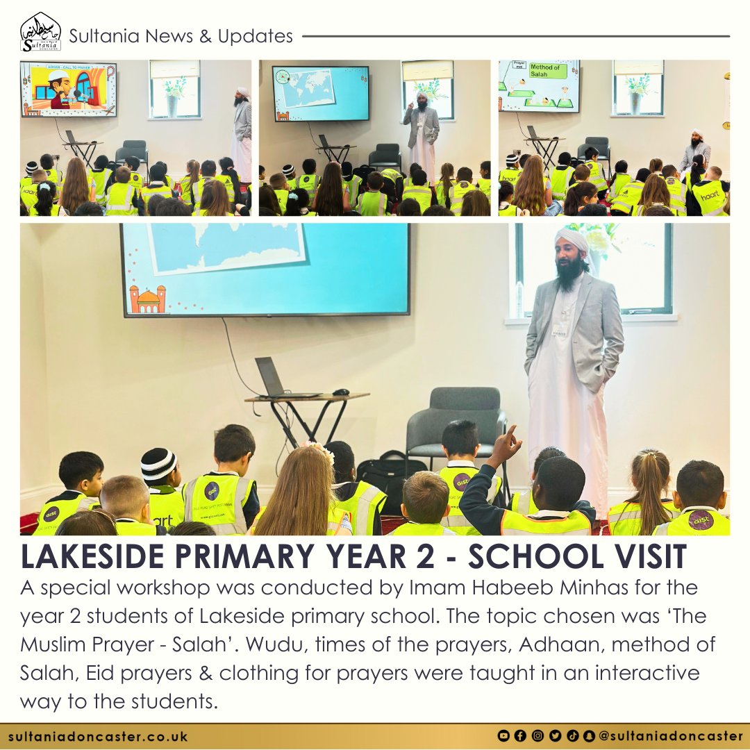 Sultania News & Updates - Lakeside Primary Year 2 - School Visit

@lakeside_don

#SultaniaDoncaster #SultaniaMasjid #Doncaster
