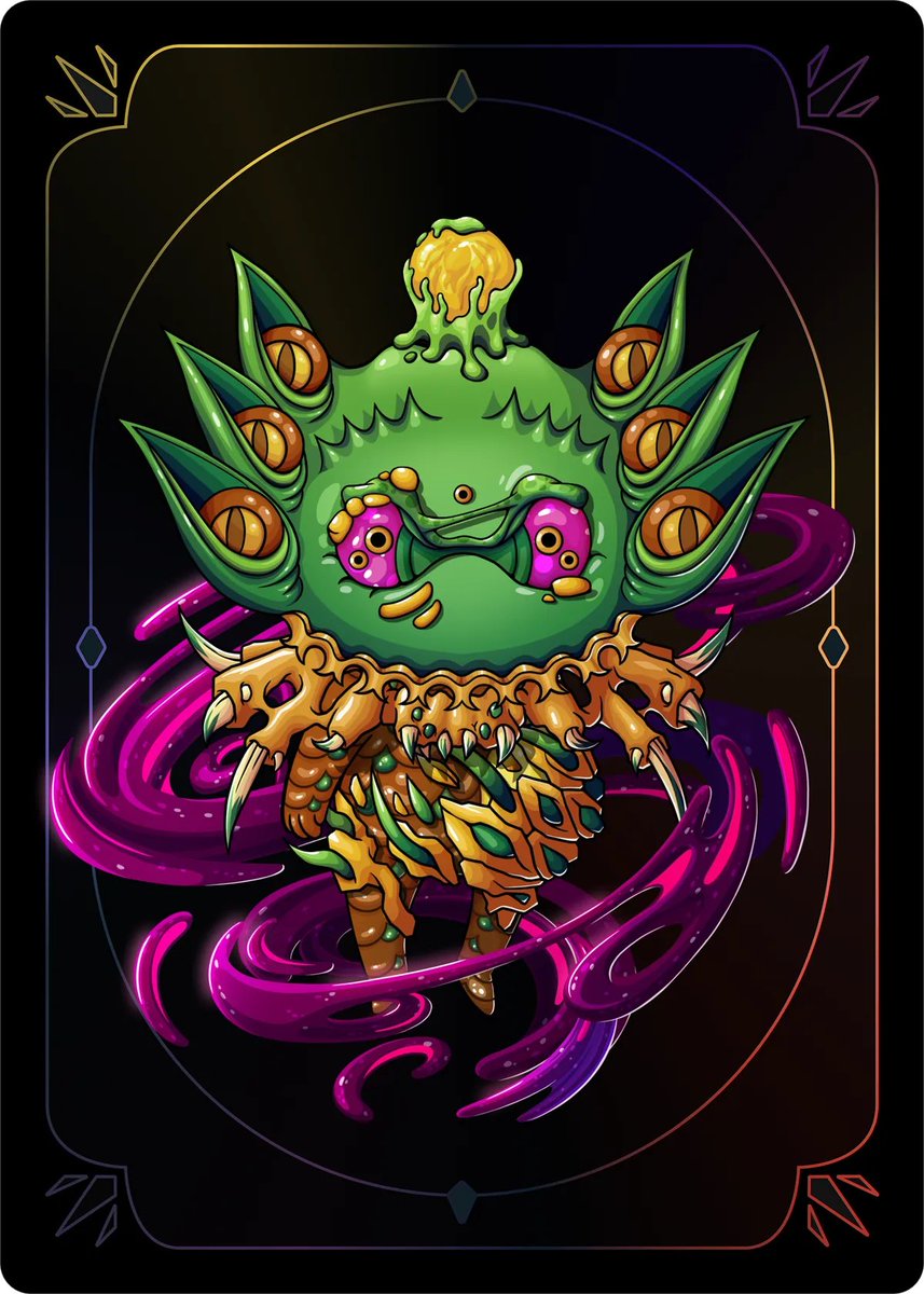 7th Fusion! wow! 
T
he look of this one is so intense and uncomfortable as it looks like he sees deep in you kek Also seems to have some kind of exo skeleton armor. Love the contrasts!

#Kodamara #LOTM #Yuga #Faraway #ETH #web3 #Gamefi #Otherside