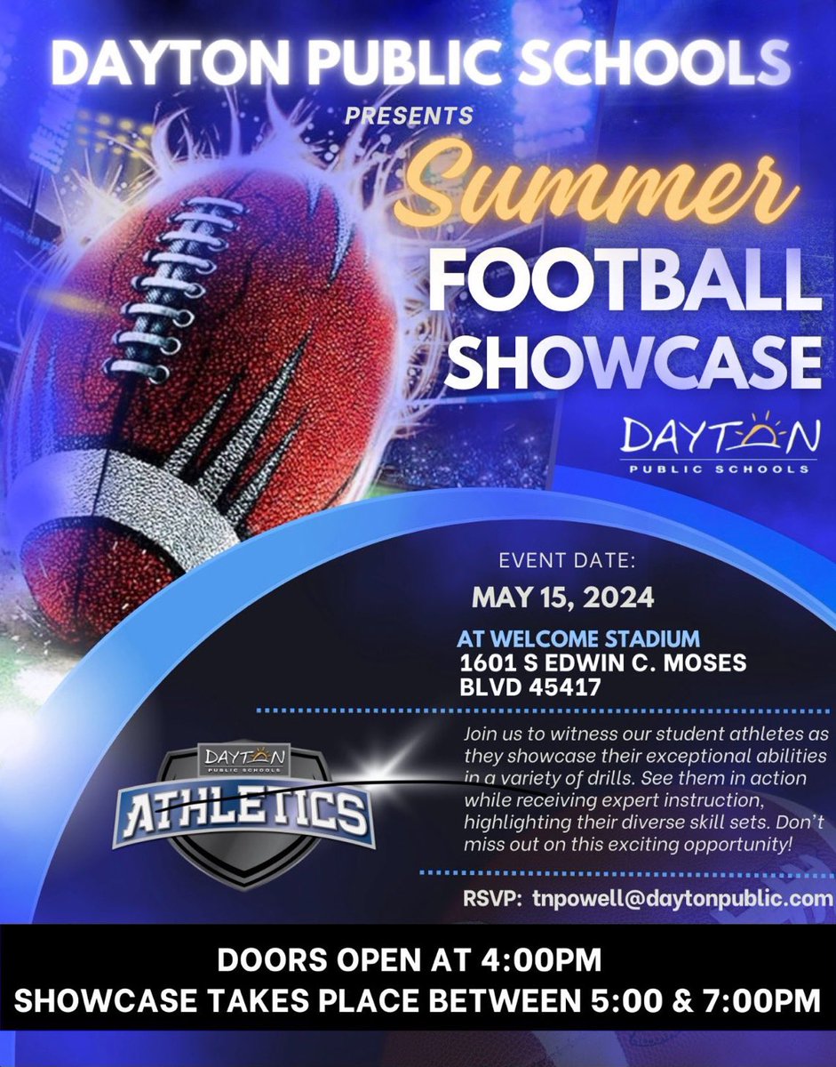 Tomorrow I will be attending the city wide football showcase, I hope to see college coaches there so they can see me perform!! @Zone614Sports