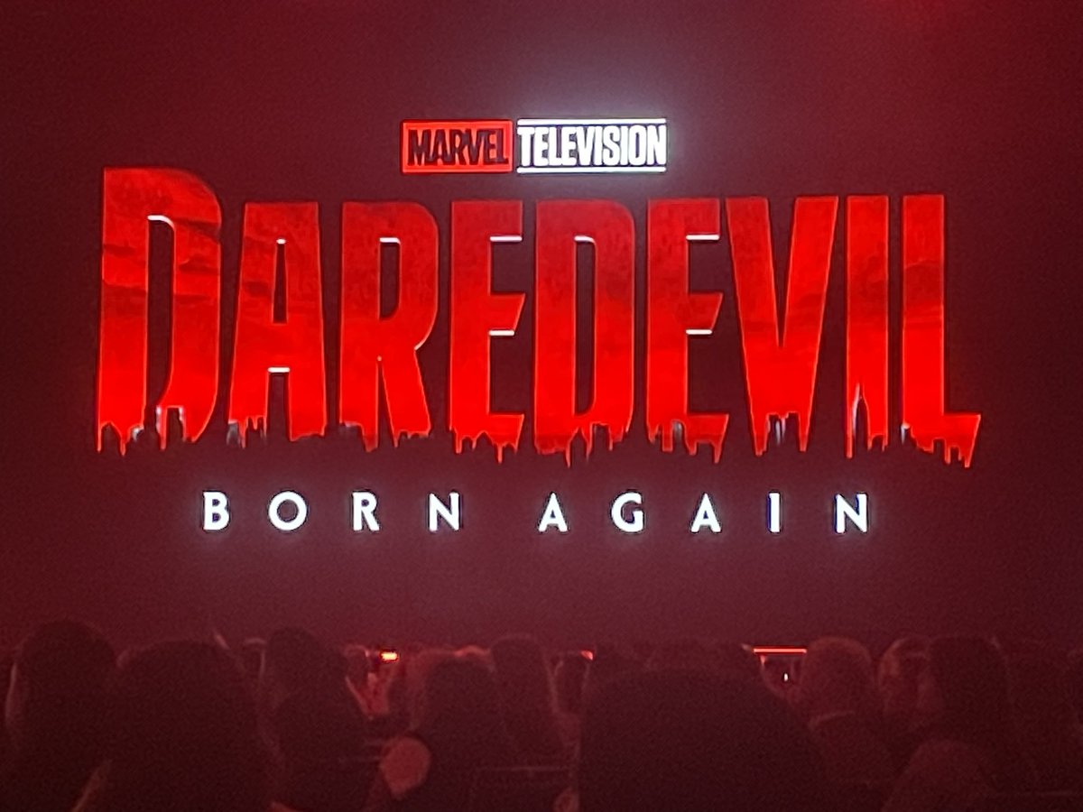 New logo for 'DAREDEVIL: BORN AGAIN' Premiering on Disney Plus next year