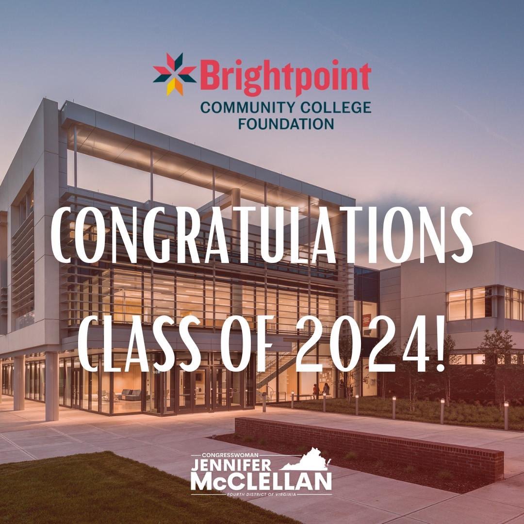 Congratulations to this year’s class of @brightpointccva graduates!