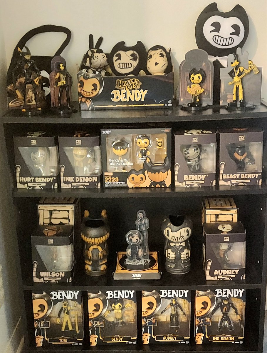 Well, I finally found them, and their all MINE!!! The details are beautiful and great for any collector.💛🖤 #BENDY #Bendy_and_the_Dark_Revival