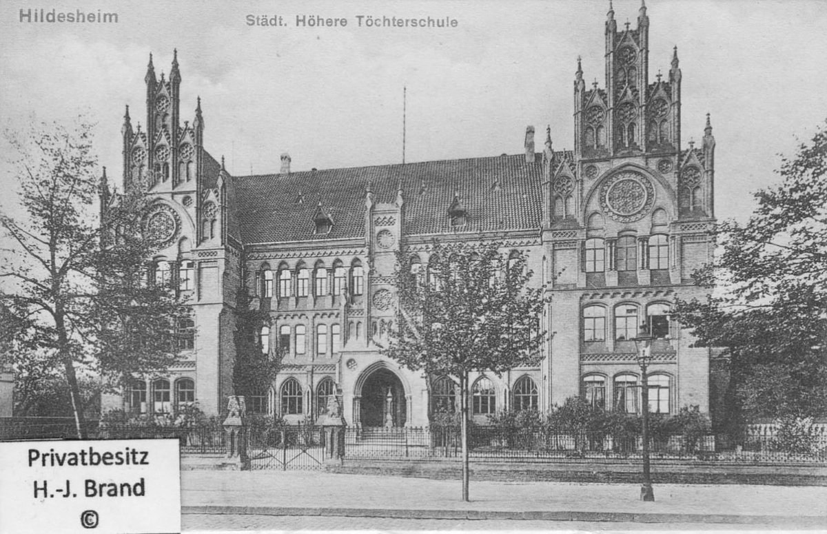 'The Hildesheim City Higher School for Girls, is a historic building in Hildesheim, Germany. The building was constructed in 1858 ... built in the neo-classical style and features a symmetrical facade with a central entrance and a large dome. The interior equally impressive...'