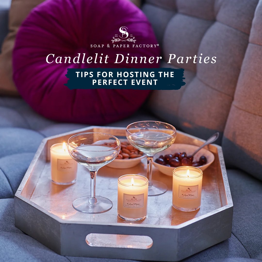 Whether you're celebrating a special occasion or simply gathering with friends and loved ones, hosting a candlelit dinner party adds an air of sophistication and intimacy to any gathering.🕯shorturl.at/mMXZ8 
#SoyCandles #DinnerPartyReady #CandleShop #CozyVibes