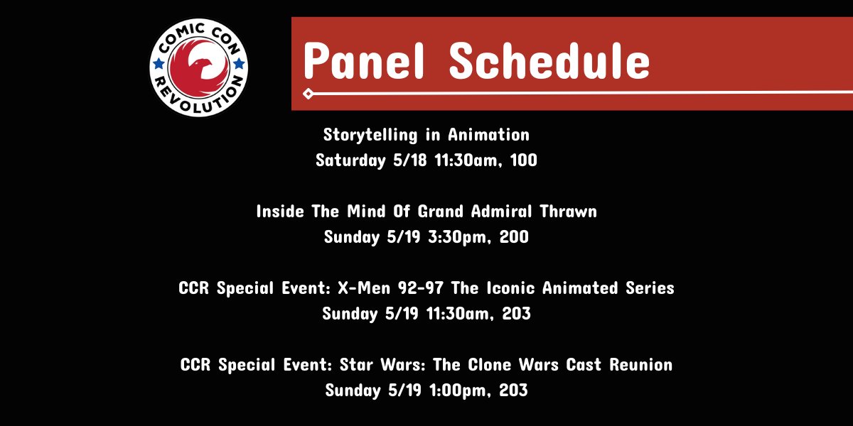 I'm heading to @comicconrvltn this weekend! Here are the panels I'll be moderating! Hope to see you there 😘
