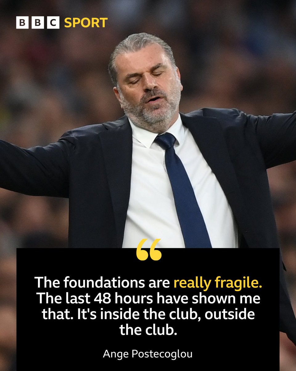 Strong words from the Spurs boss. #BBCFootball #TOTMCI