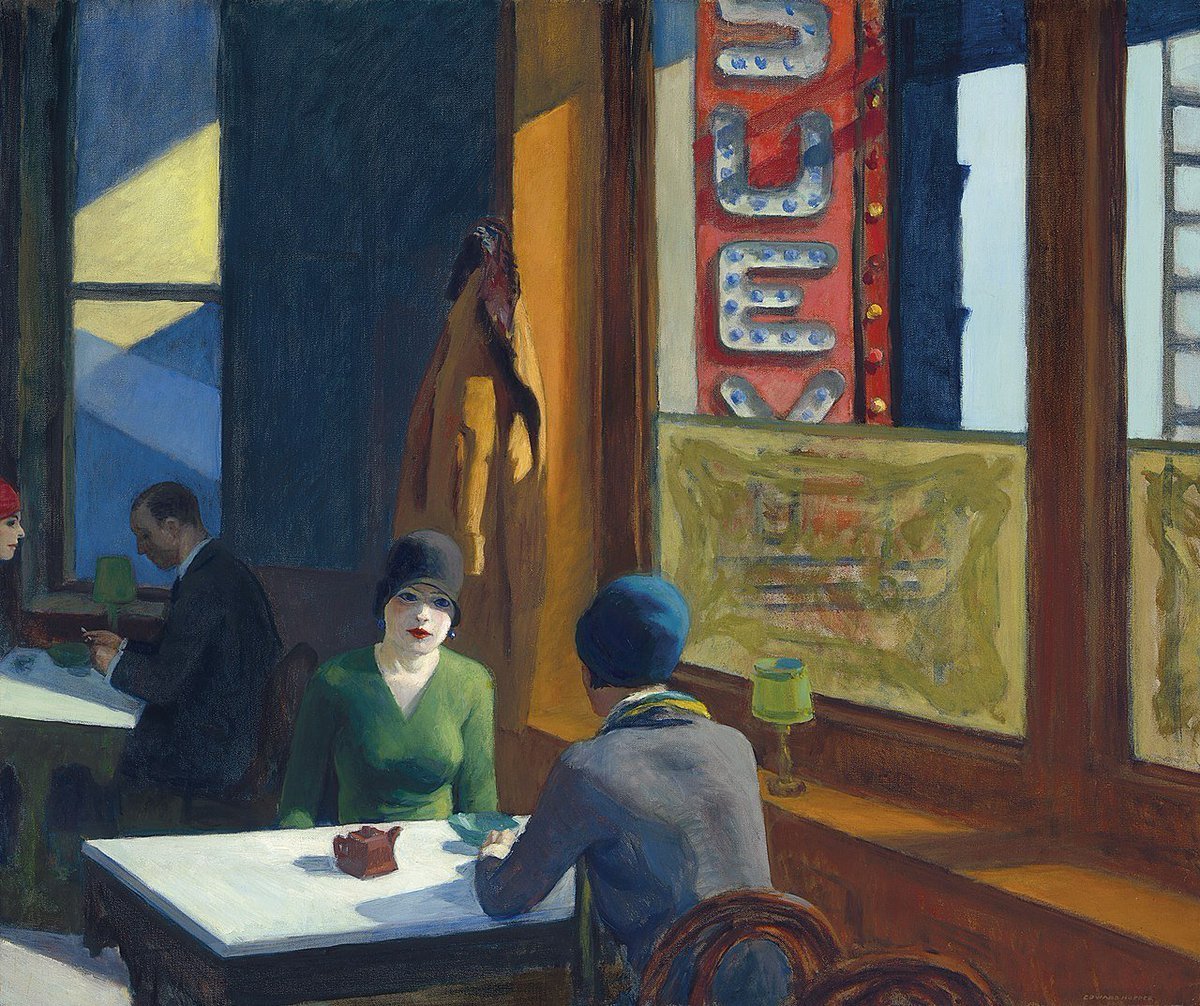 Edward Hopper (July 22, 1882 – May 15, 1967) Chop Suey, 1929