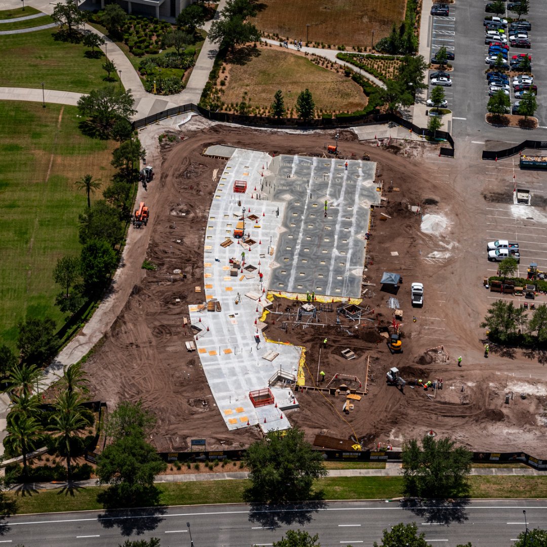 Another month closer to turning this foundation into our new home. 🚧 👷 🏗️ 

#DrPhillipsNursingPavilion #UCFNursing #ChargeOn