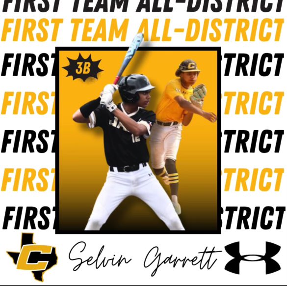 How about a FRESHMAN being named First Team All-District 3B in one of the best 6A districts in Texas?! #CanesSW 2027 INF Selvin Garrett (@SelvinGarrett12) is that DUDE. @_JaguarBaseball product has a bright 🤩 future.