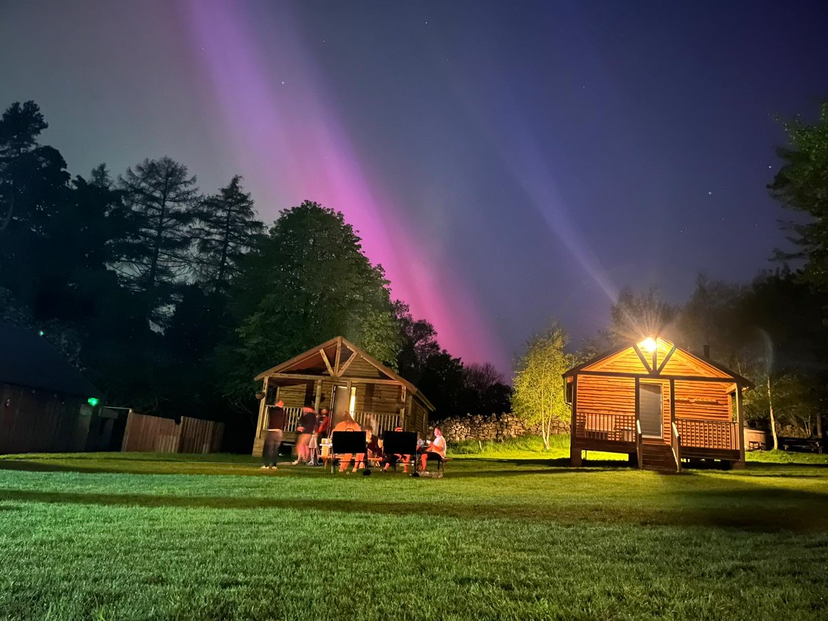 Wow, the Aurora was spectacular the other night. 🌈 Just had to share - wasn’t it amazing ? 

📸 lodges at How Stean Gorge 
#aurora #AuroraBorealis  #northernlights #yorkshire #yorkshiredales #northyorkshire