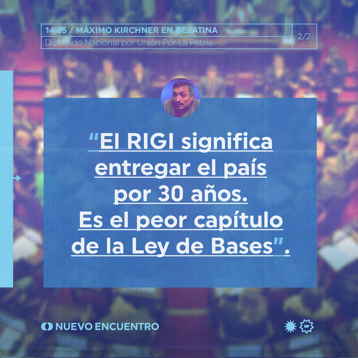 🗣️ Máximo Kirchner en Gelatina.