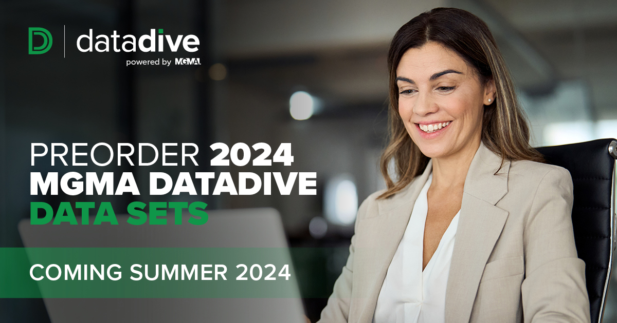 Less than 60% of healthcare organizations' data is being used to make intelligent business decisions. This summer, ensure you're in the top 40% making data-backed decisions for exceptional patient care with the 2024 MGMA DataDive data sets: bit.ly/4aU2t7j #MGMADataDive