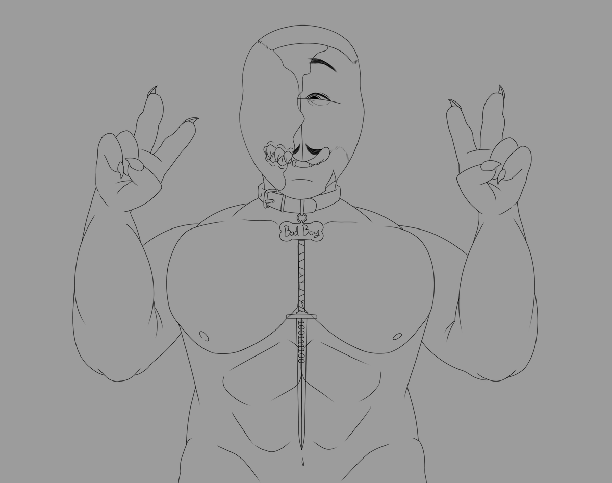 ⚠️(Highly?) Suggestive warning!⚠️
.

I'm so sorry for the slow posting right now, I've done some serious damage to my wrist and my carpal tunnel is biting me in the ass for it.

Here's the updated lineart though.
So sorry

#madnesscombat #madcom #madnesscombatdeimos
#madcomdeimos