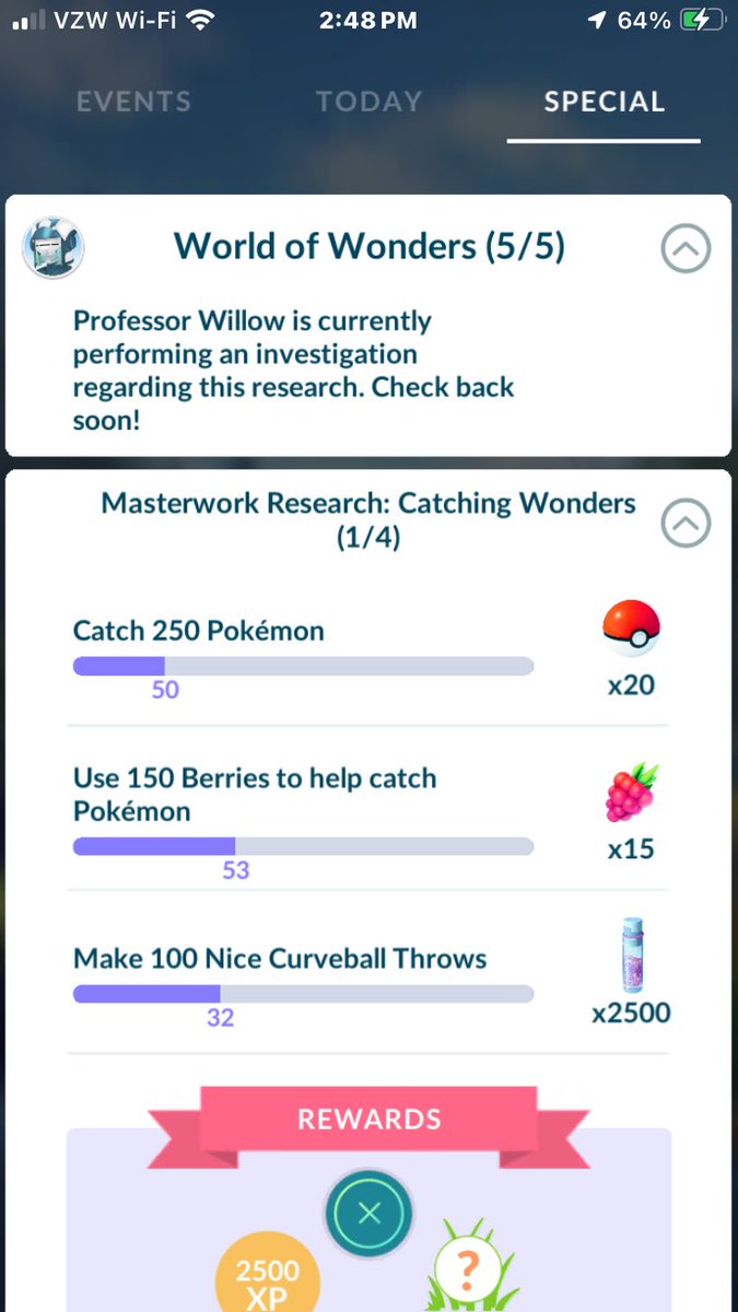 Niantic really went overboard on thought on these valueless rewards!
Spend 250 balls get 20,
Spend 150 berries and get 15,
Spend a lotta time for same reward as winning 10 battles… 
Great creativity!!! 
Can only hope someone wakes up!!!