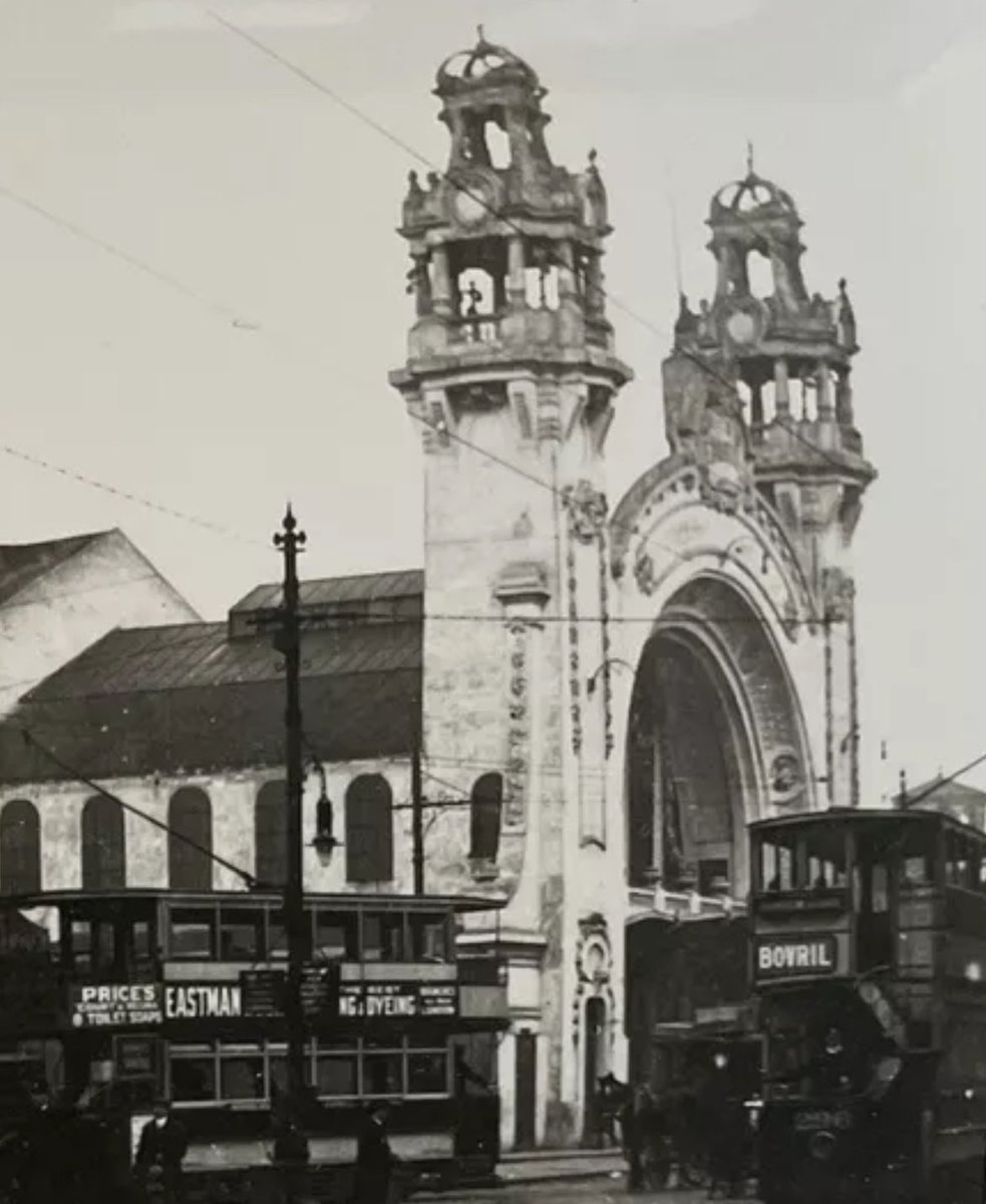 Shepherds Bush tube and the old grand entrance to the White City Exhibition site