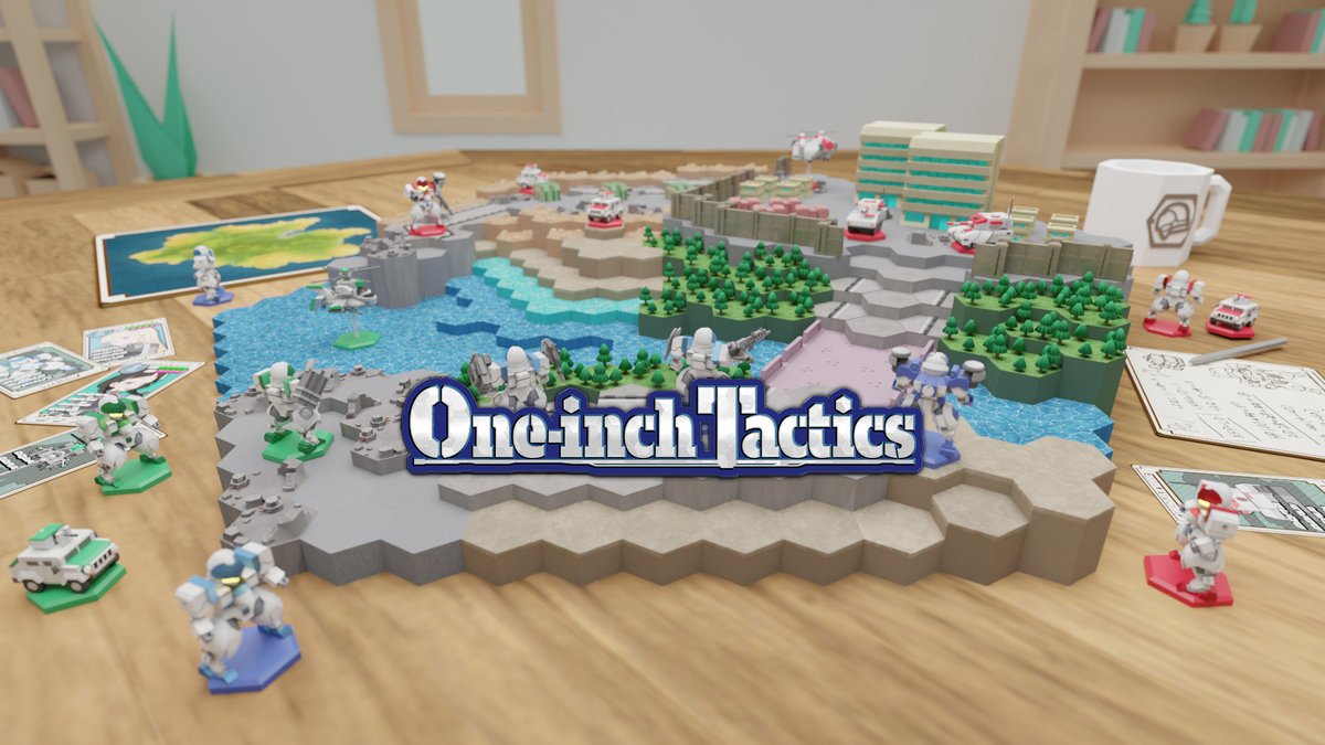 Bite-sized Japanese strategy game One-inch Tactics launches this month! Info below: