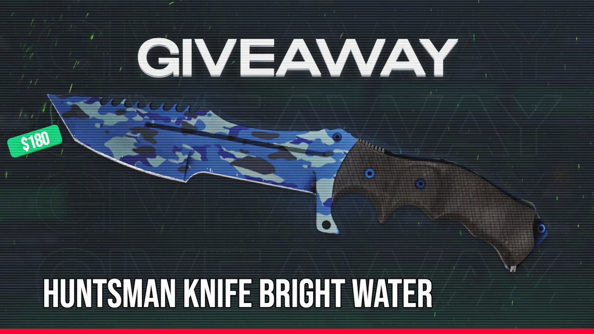 🔥CS2 Knife Giveaway

🎁★ Huntsman Knife | Bright Water ($180)  

📢To Enter Giveaway:

✅Follow @barfires 
✅Wishlist on Steam (Show Proof): bit.ly/3NTvbf6
✅Retweet & Like

⏰Ends in 7 day

#CSGOGiveaway #CS2Giveaway #csgoskins #CSGO2 #csgoknife #cs2knife #giveaway