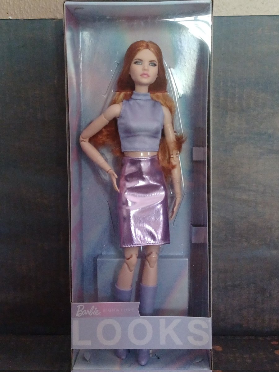 Look who arrived in the mail! She is so gorgeous, and I can't wait to unbox and review her!💜💜 #barbie #dolls #mattel #barbielooks #dollphotography #dollhaul #dollreview #barbiedoll #barbiedolls