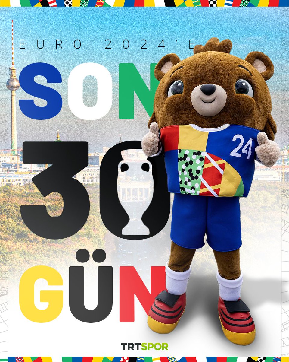 🤩 EURO 2024'e son 30 gün. #EURO2024TRTde