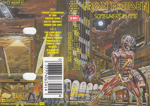 Iron Maiden - Somewhere in Time original tape.  1986.

#IronMaiden #art #tape #albumcover #album #artwork #masterpiece #80s #80smusic